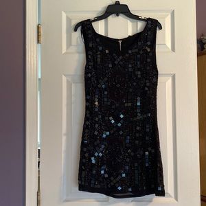 NWT Free People Open Back Sequin Dress